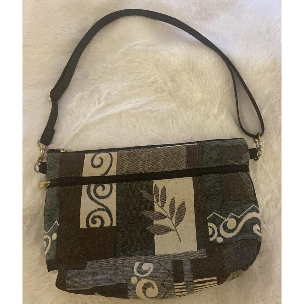 DANNY K BEVERLY HILLS Tapestry Handbag Shoulder Crossbody Zip 12X9X 3
